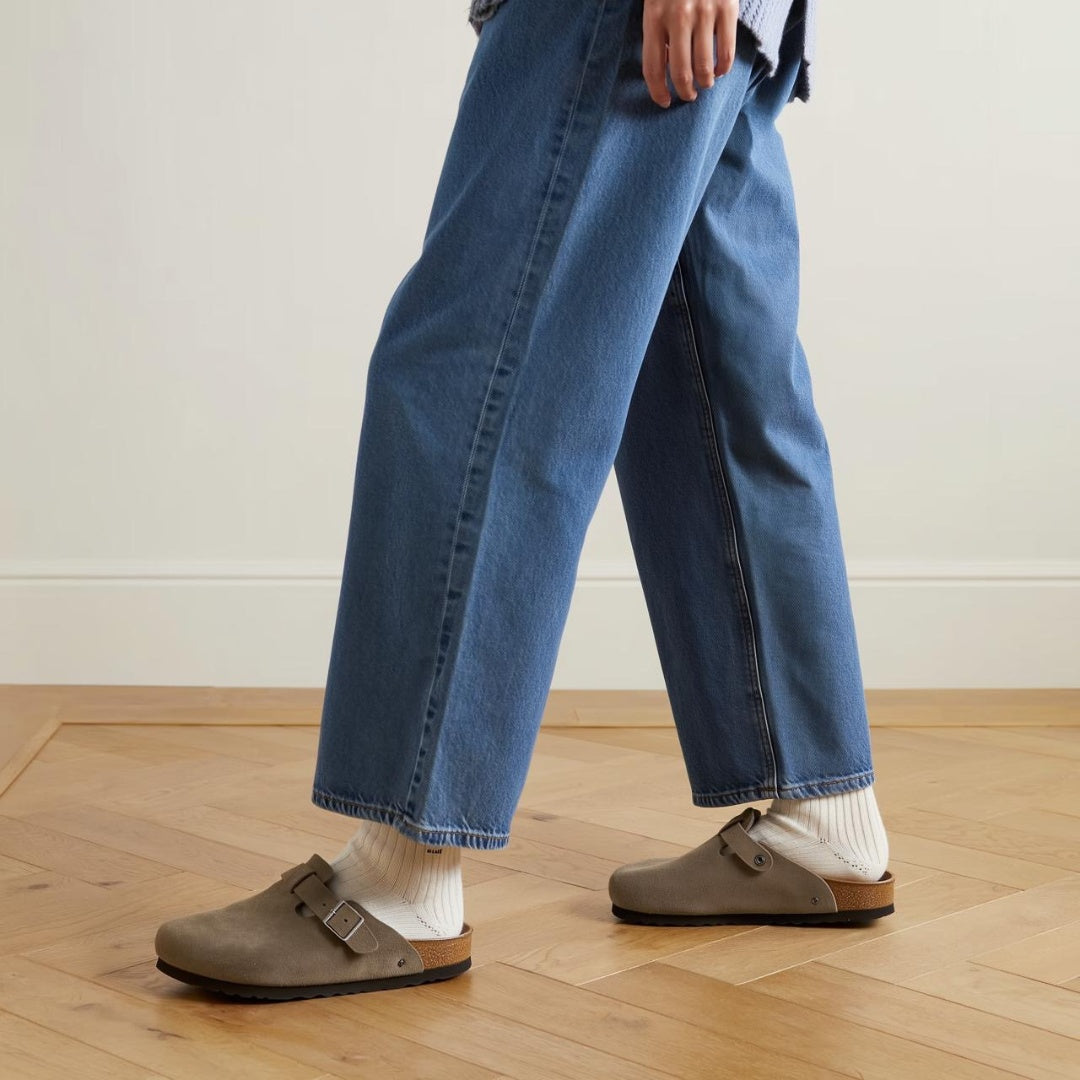 Tavon - Ciabatta Unisex in Pelle Scamosciata