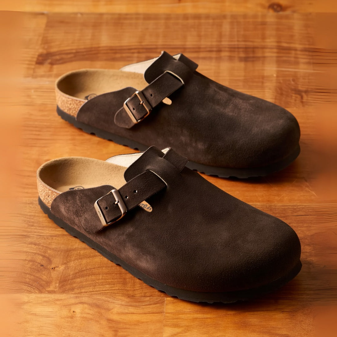 Tavon - Ciabatta Unisex in Pelle Scamosciata