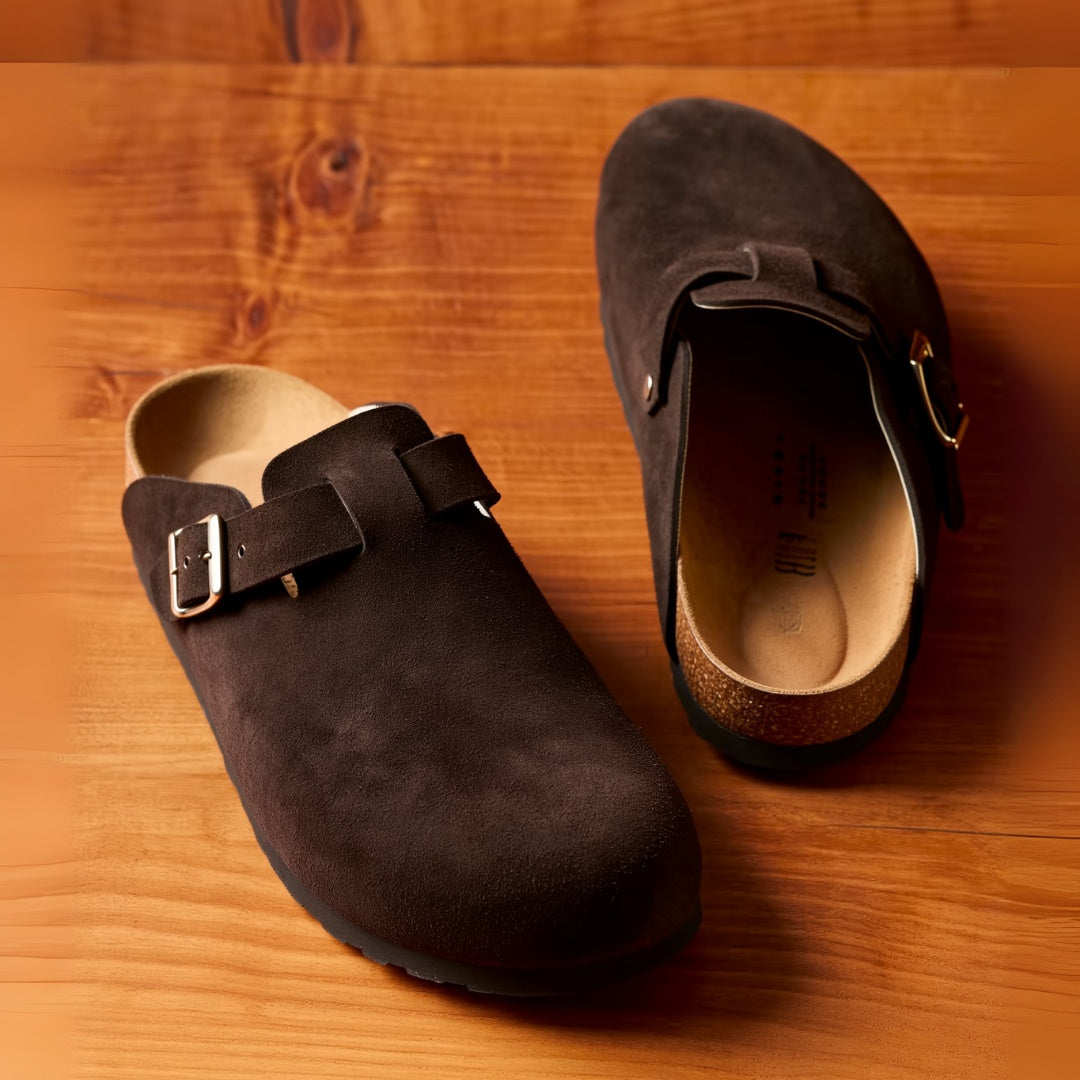 Tavon - Ciabatta Unisex in Pelle Scamosciata