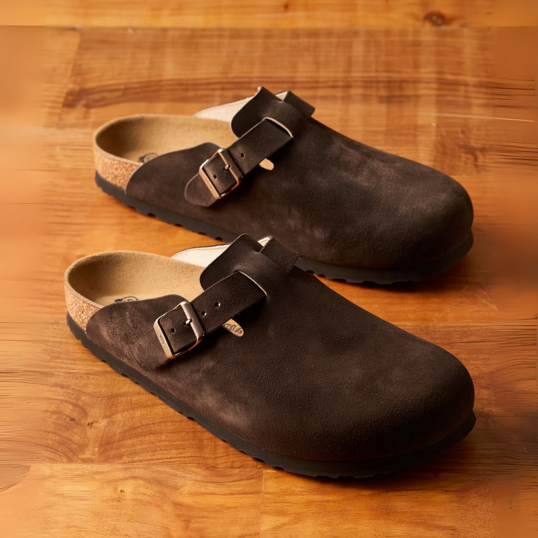Tavon - Ciabatta Unisex in Pelle Scamosciata